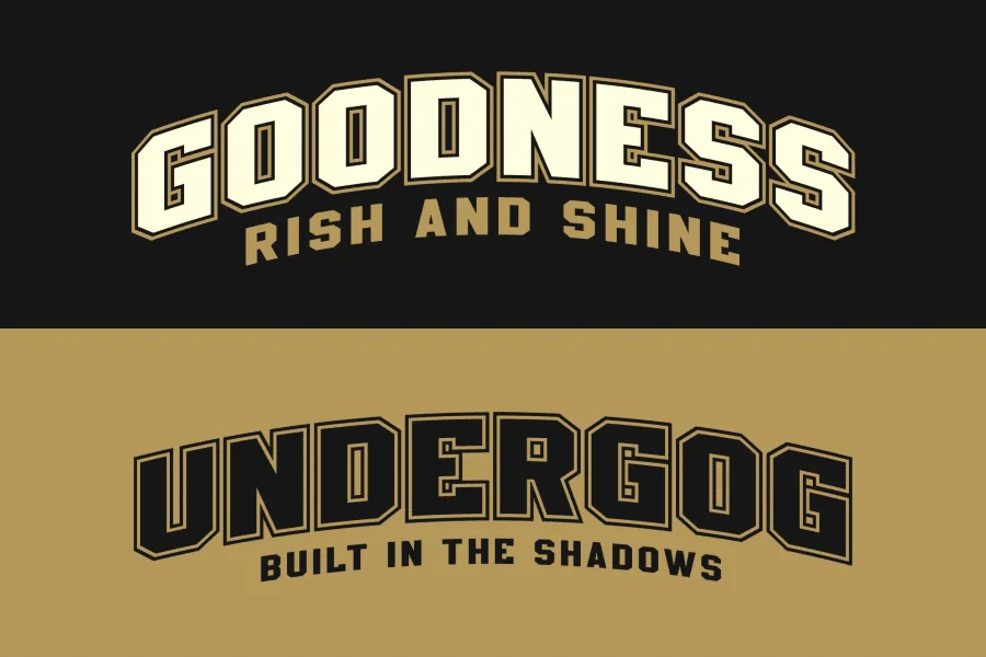 Golden Varsity Font Family preview 4