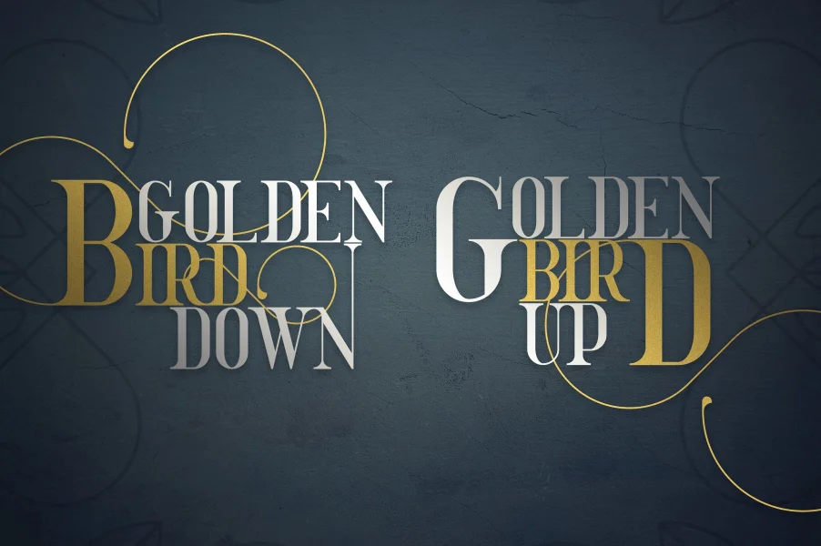 GoldenBird Font preview 2