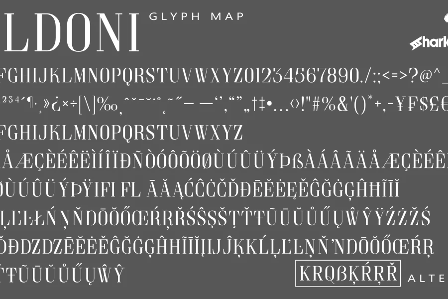 Goldoni Font preview 2
