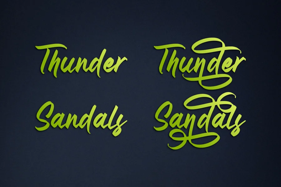 Gondess_DEMO Font preview 3