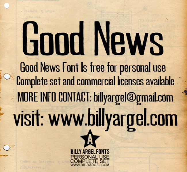 GOOD NEWS PERSONAL USE Font
