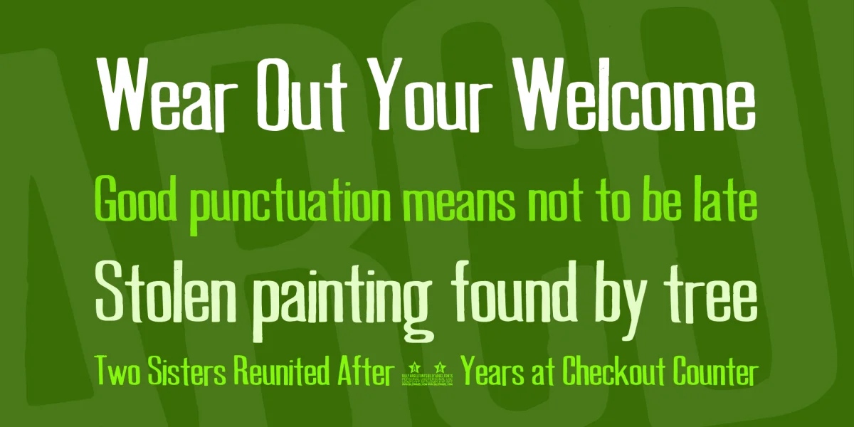 GOOD NEWS PERSONAL USE Font preview 3