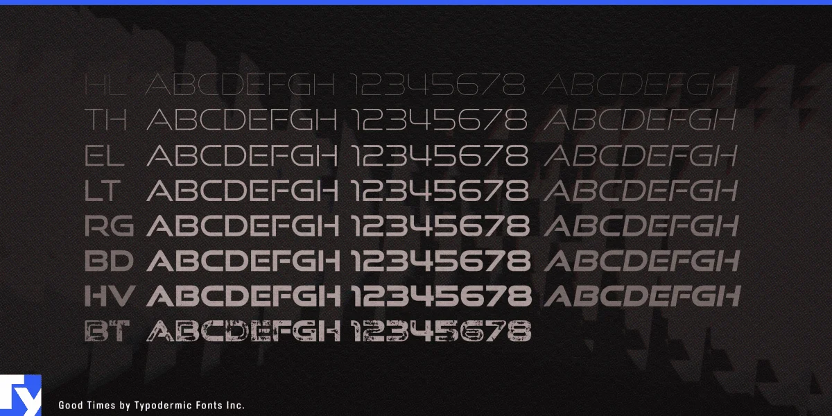 Good Times Font preview 4