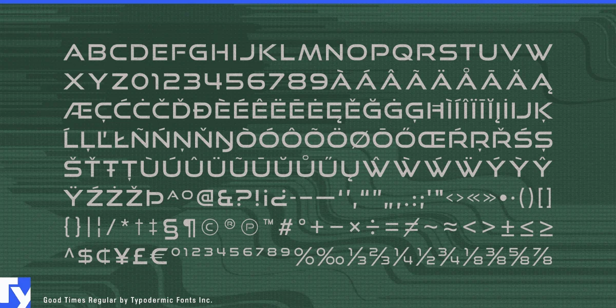 Good Times Font preview 5
