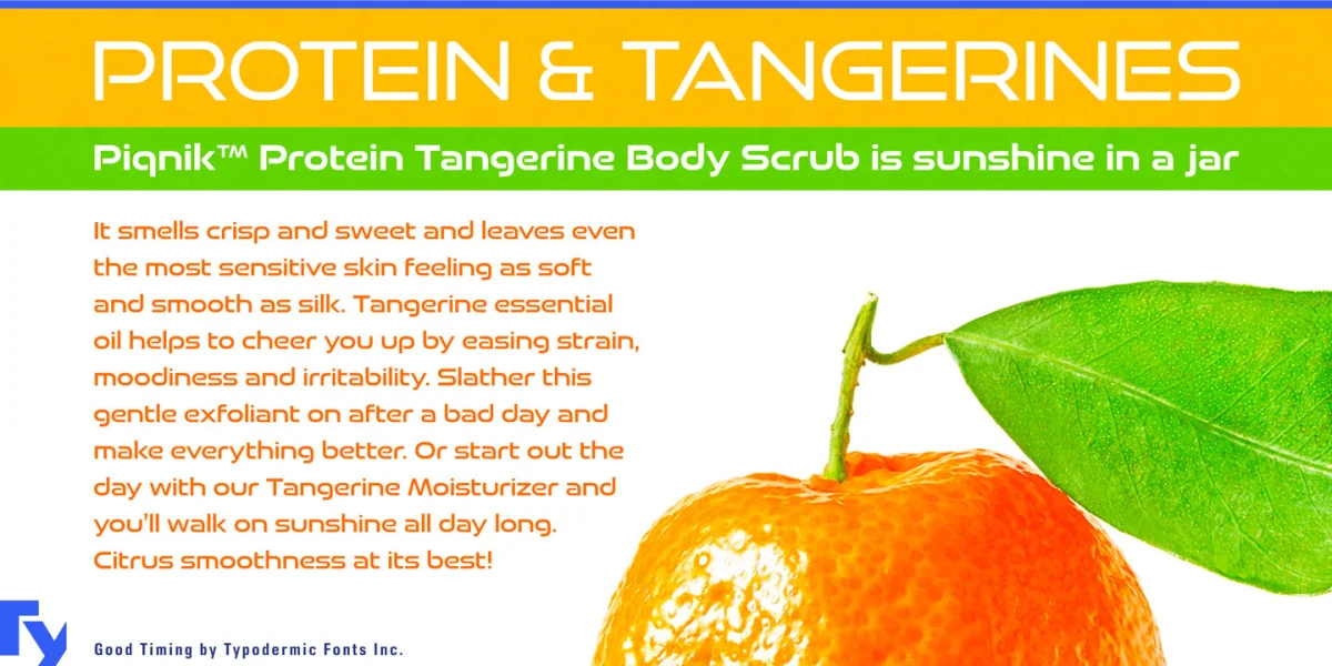 Good Timing Font preview 3