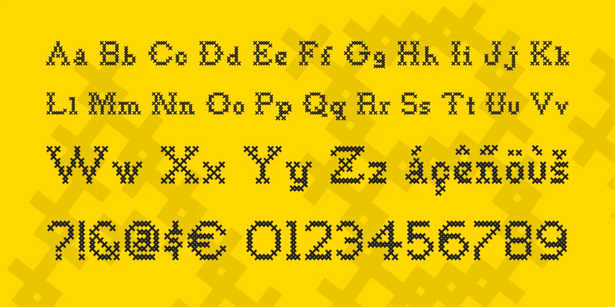 Goodbye Crewel World NF Font preview 3