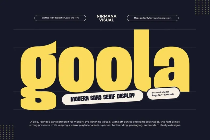 Goola Modern Font preview 2