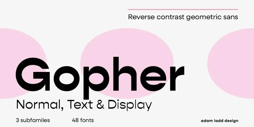 Gopher Font Family preview 2