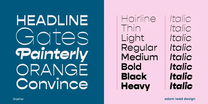Gopher Font Family preview 6