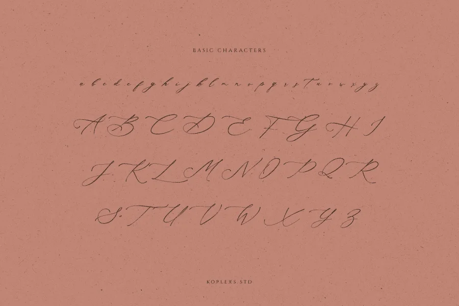 Gosseliena Font preview 10