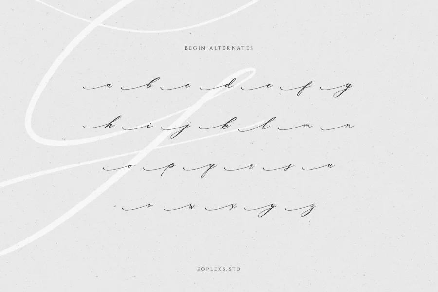 Gosseliena Font preview 8