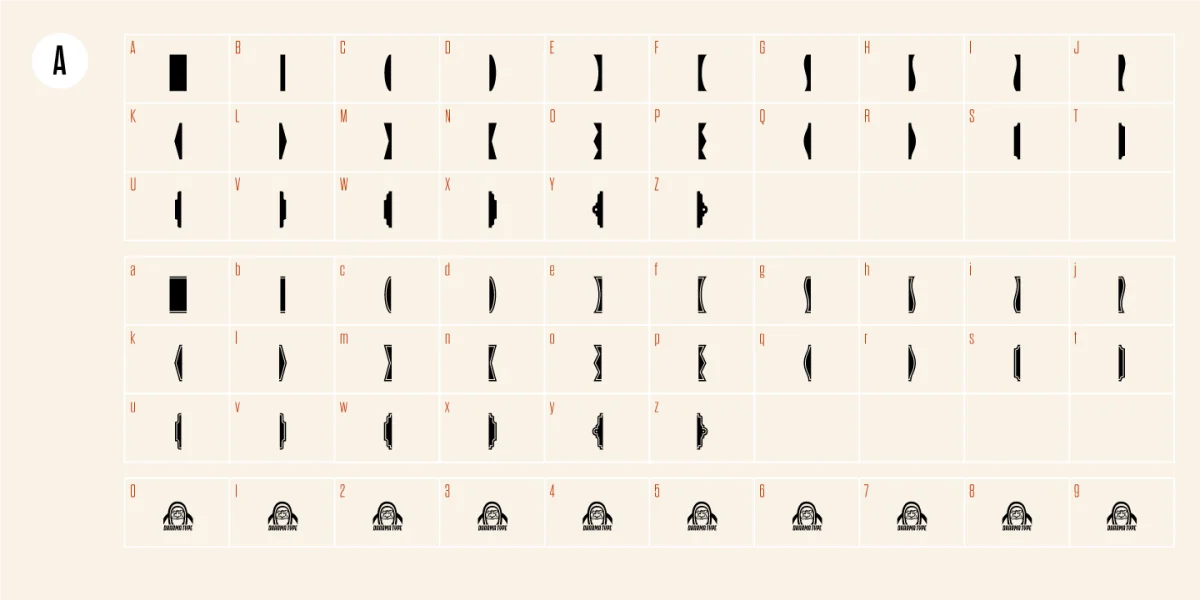Gothic Extras Font Family preview 5