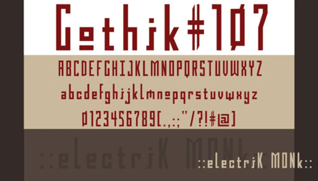 Gothik#107 Font