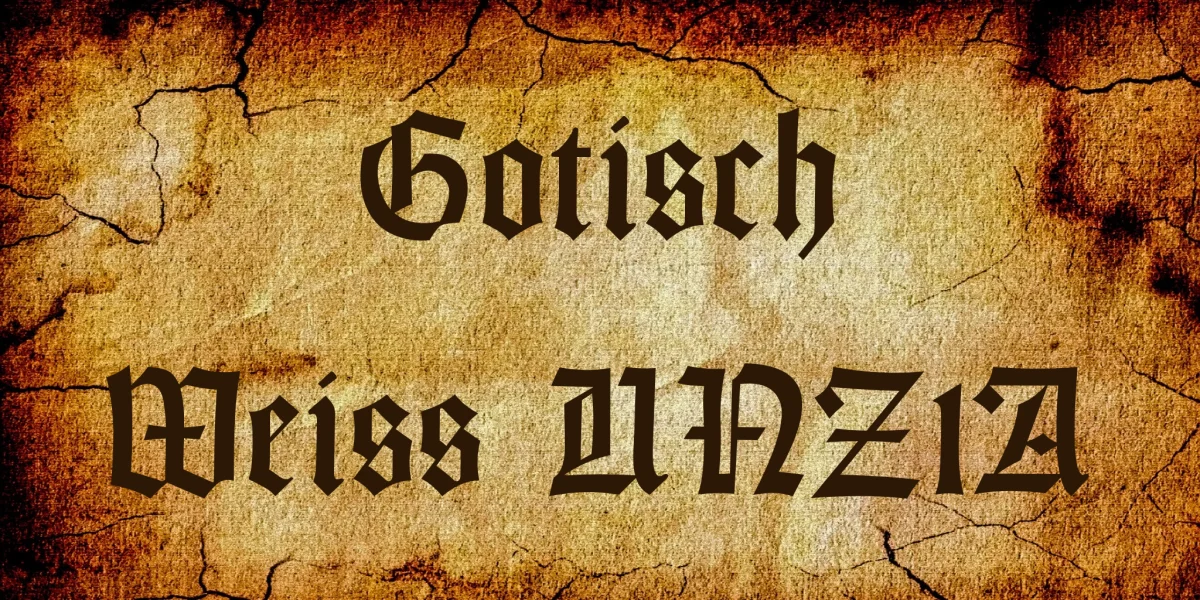 Gotisch Weiss UNZ1A Font Family