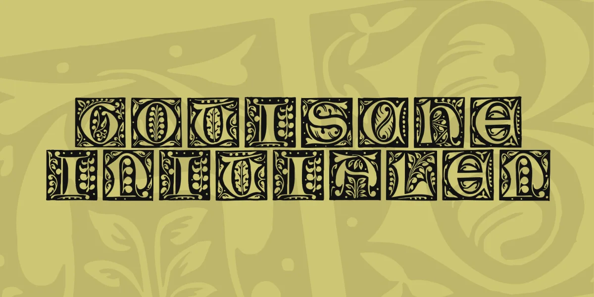 Gotische Initialen Font