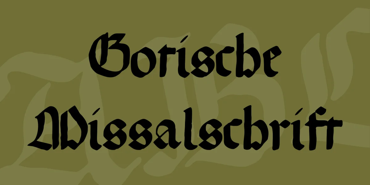 Gotische Missalschrift Font