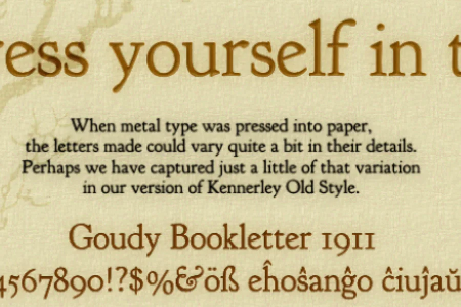 Goudy Bookletter 1911 Font preview 3