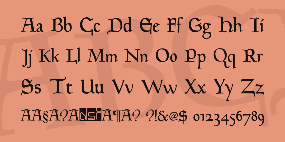 Goudy Font Family preview 2