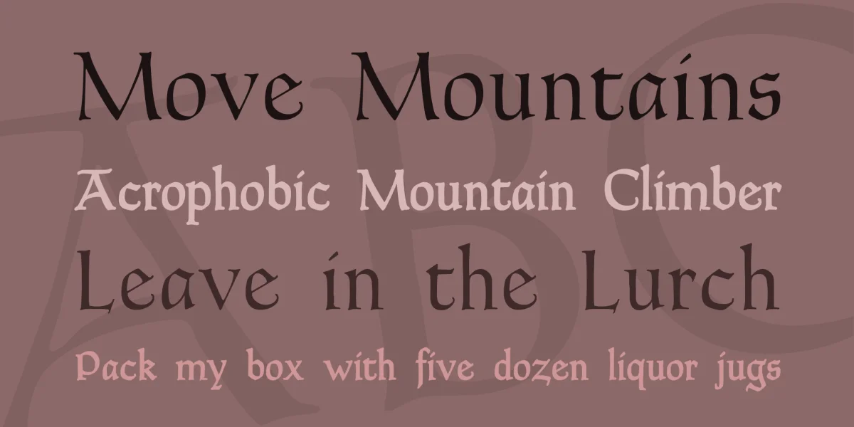 Goudy Thirty Font Family preview 2