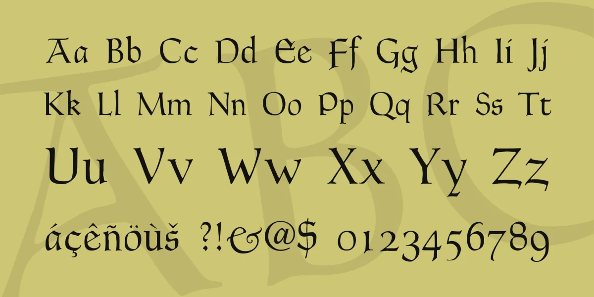 Goudy Thirty Font Family preview 4
