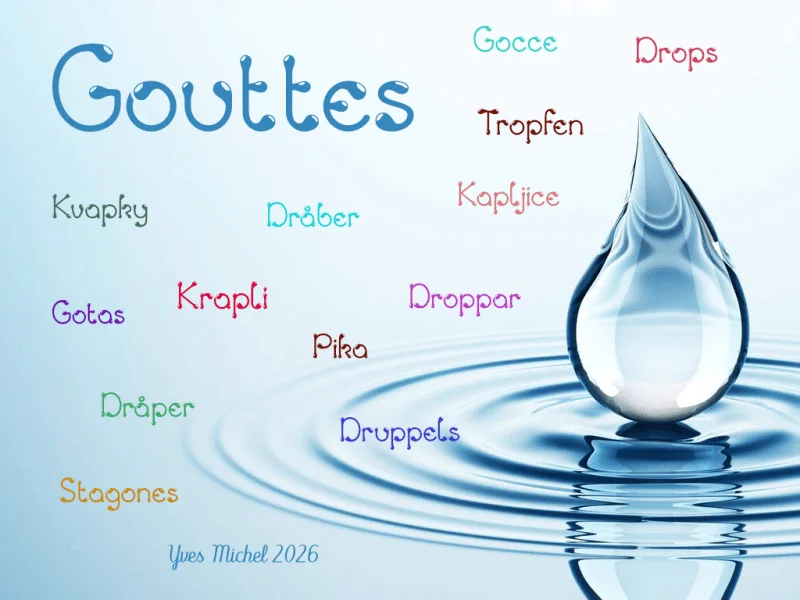 Gouttes Font