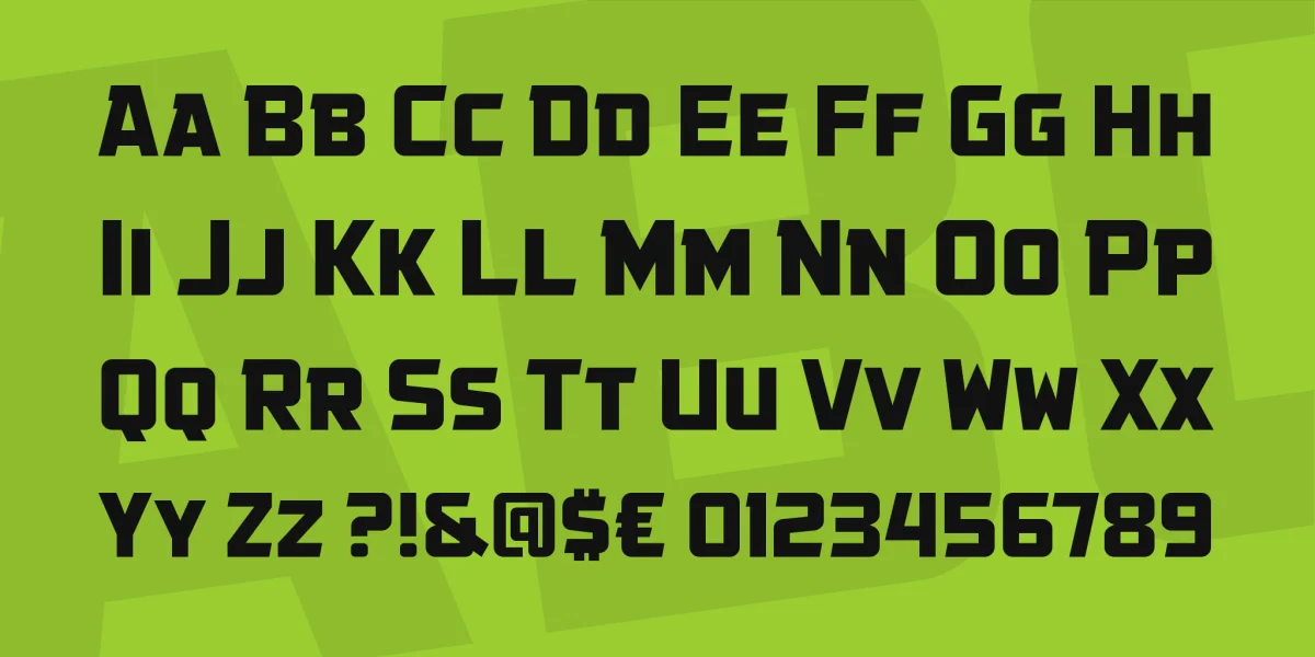 Government Agent BB Font Family preview 3