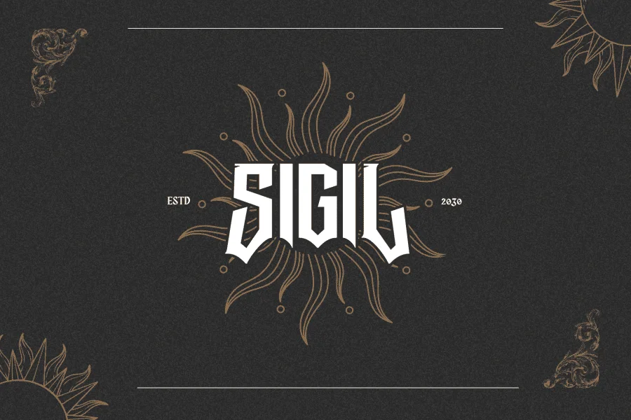 Graen Metal Font preview 12