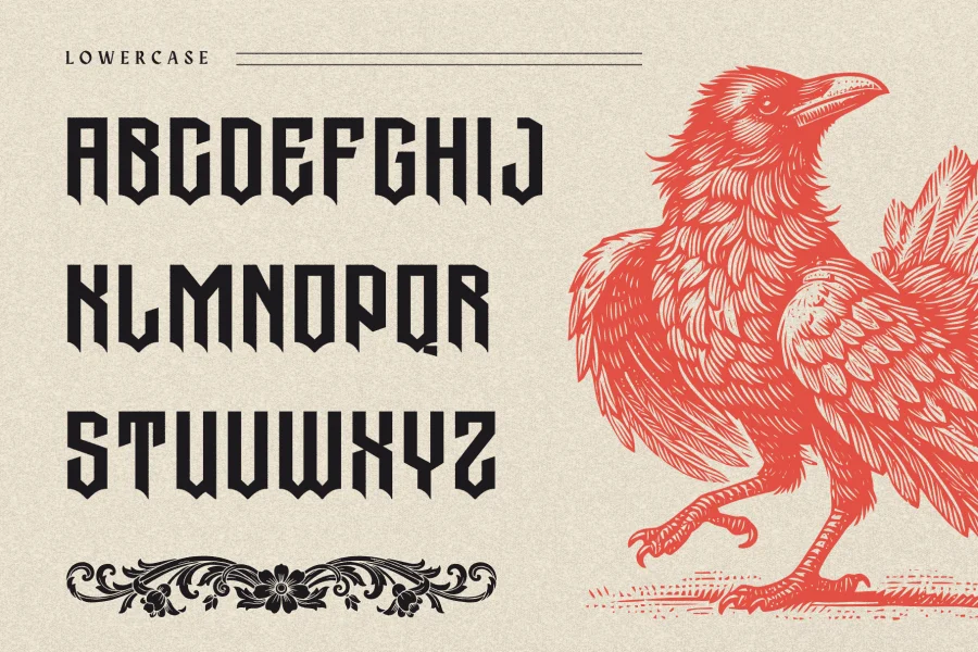 Graen Metal Font preview 3