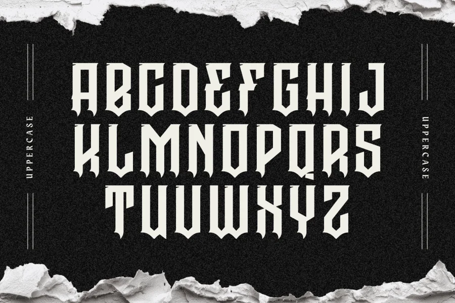Graen Metal Font preview 4