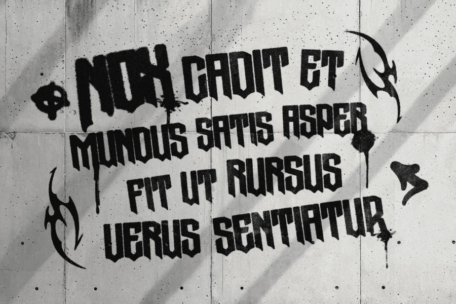 Graen Metal Font preview 6
