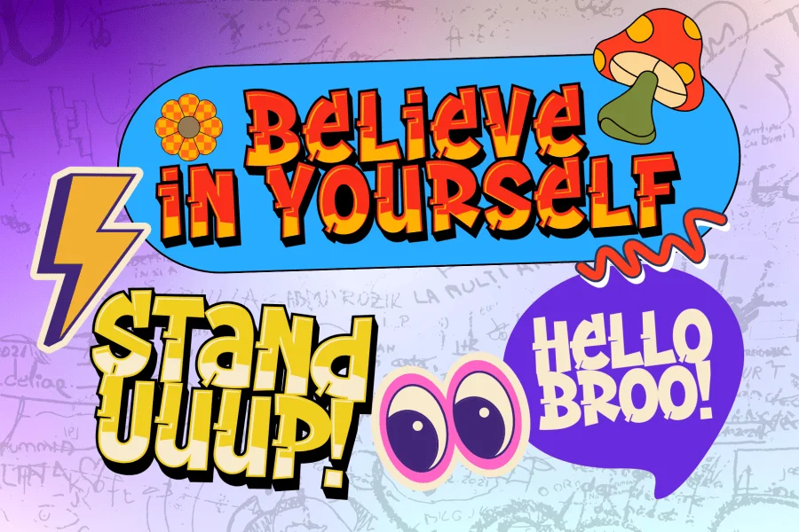 Graffiti Stream Extrude Font preview 5