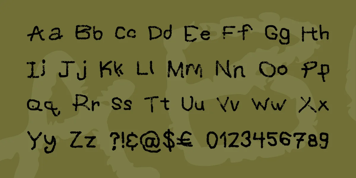 Grafipaint Font preview 4