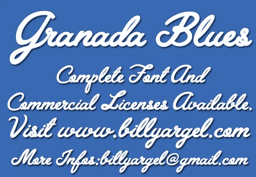 Granada Blues Personal Use Font