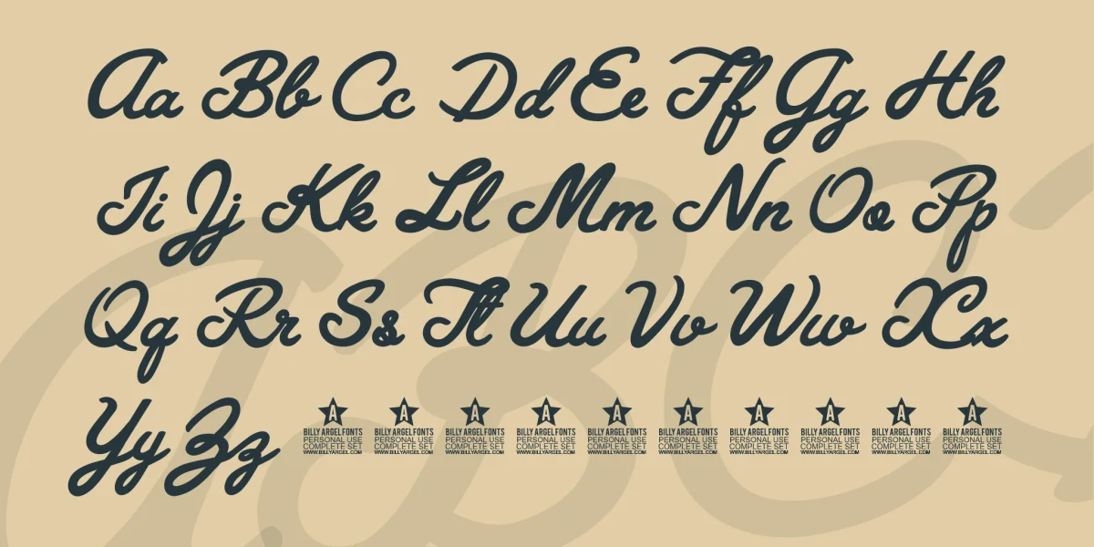 Granada Blues Personal Use Font preview 4