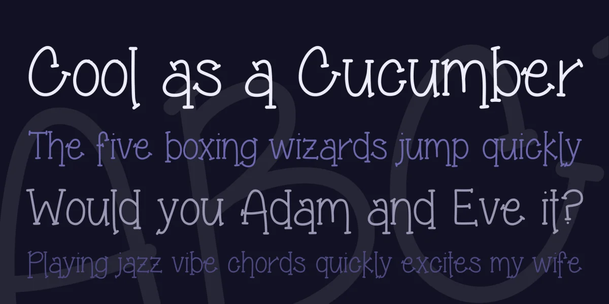 Grandma's Garden Font preview 2
