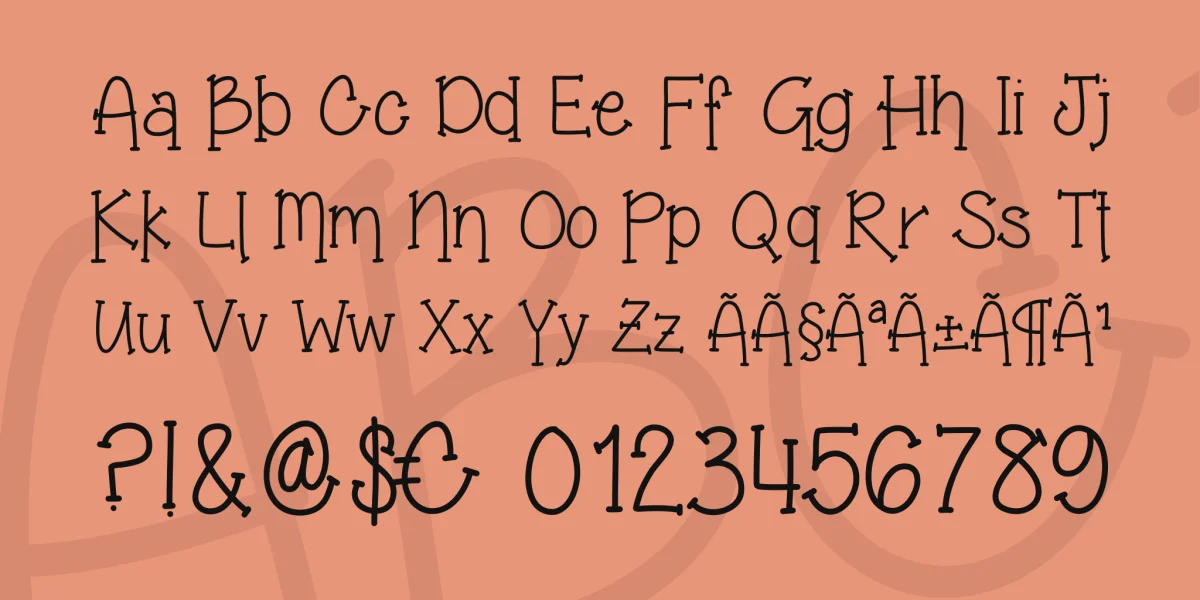 Grandma's Garden Font preview 3