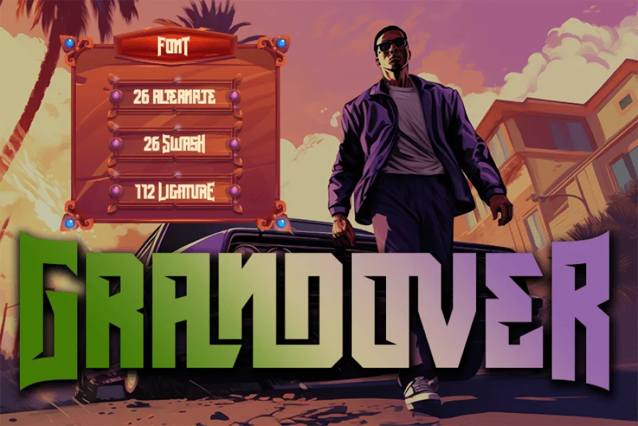 Grandover - Personal use Font