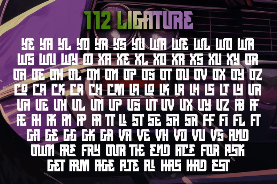 Grandover - Personal use Font preview 11