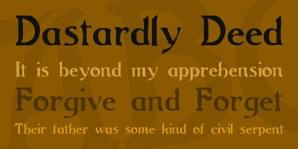 Grange Font Family preview 2