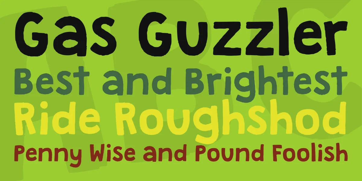 Granstander Clean Font preview 2