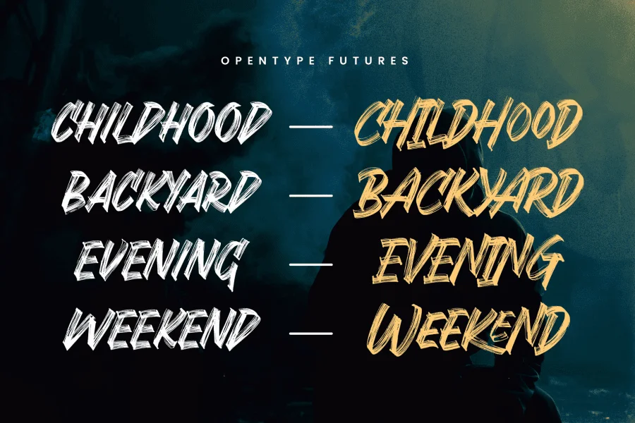 Grashrock Font preview 4