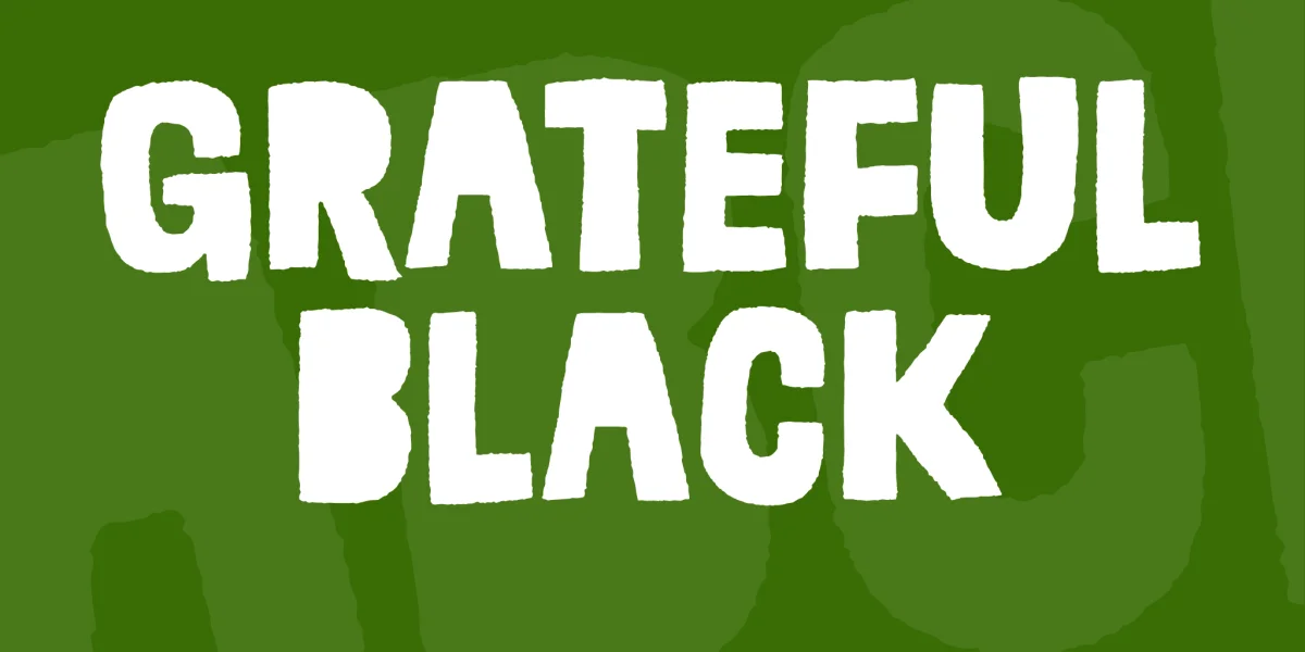 Grateful Black Font preview 3