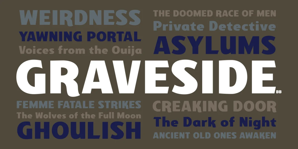 Graveside BB Font preview 2
