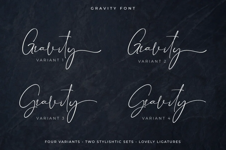 Gravity Handwritten Font preview 5