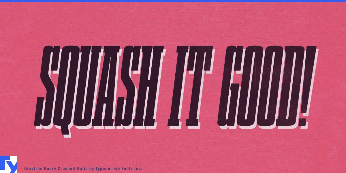 Gravtrac Font preview 3