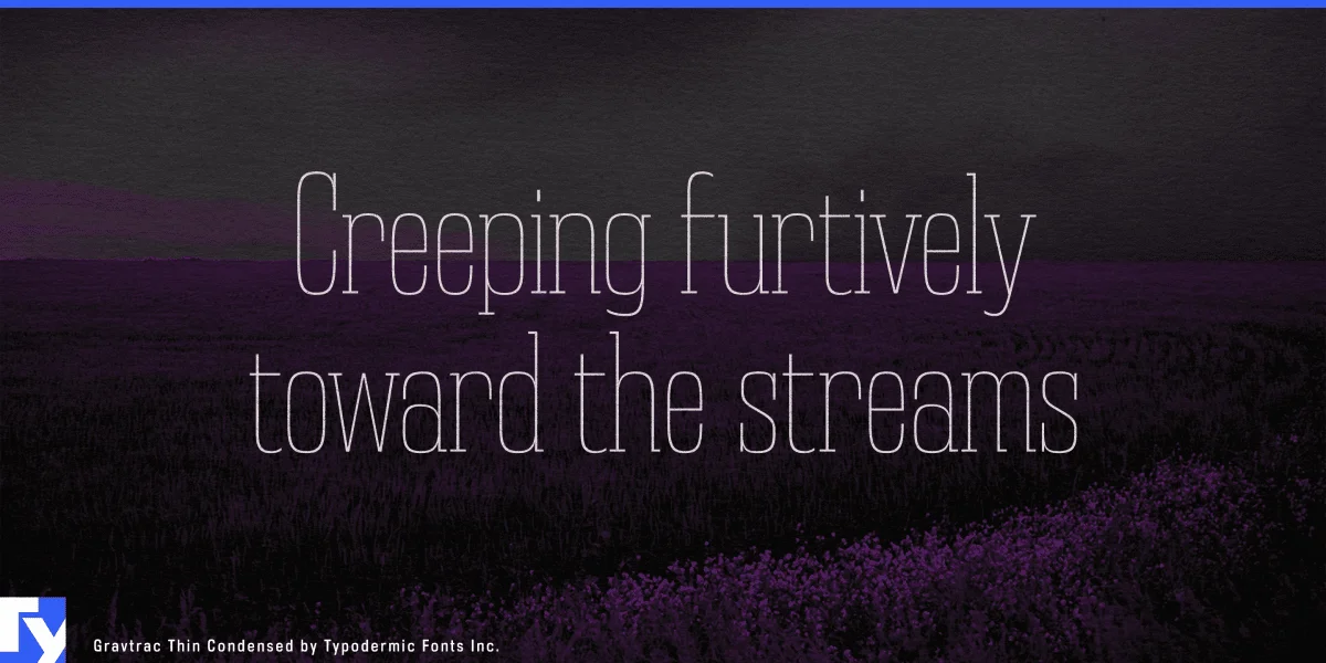 Gravtrac Font preview 7