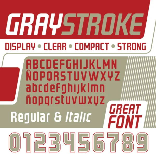 GRAYSTROKE Font Family