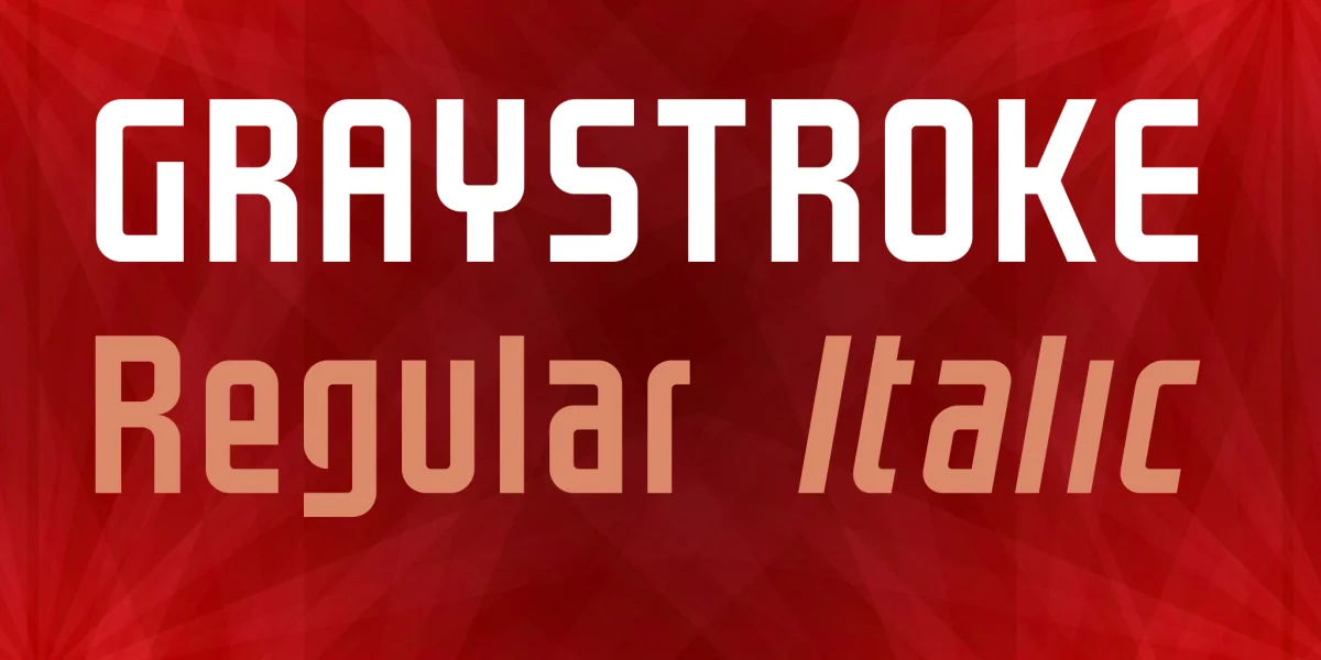 GRAYSTROKE Font Family preview 2