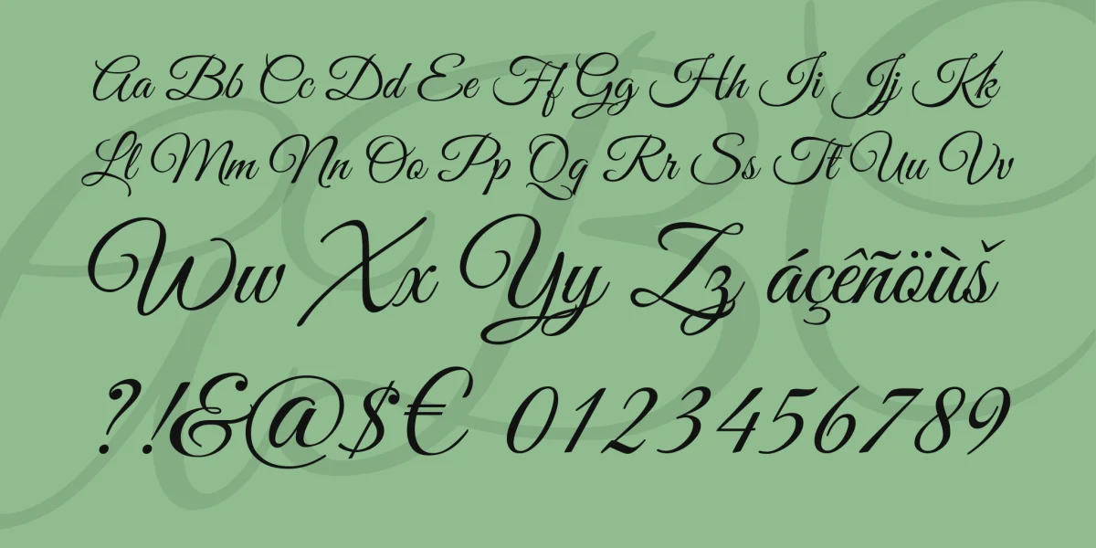 Great Vibes Font preview 4