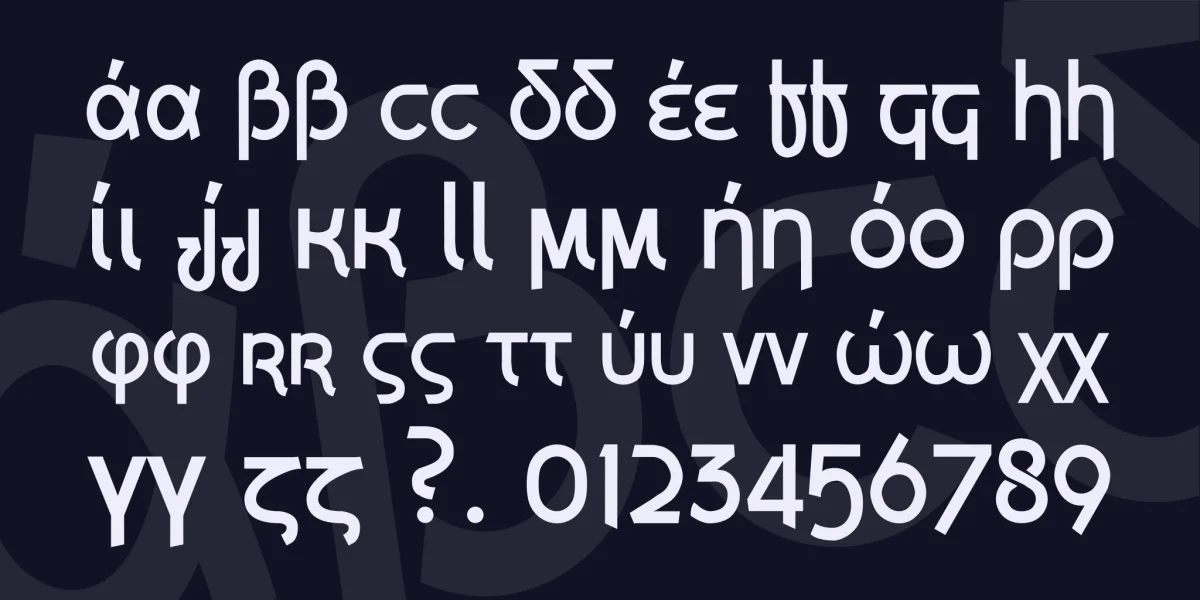 Grecian Formula Font preview 5